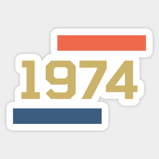 1974 Birth year Sticker